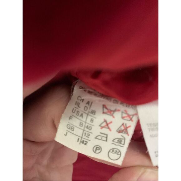 MaxMara 100% wool jacket red women's size 8 - Picture 8 of 8